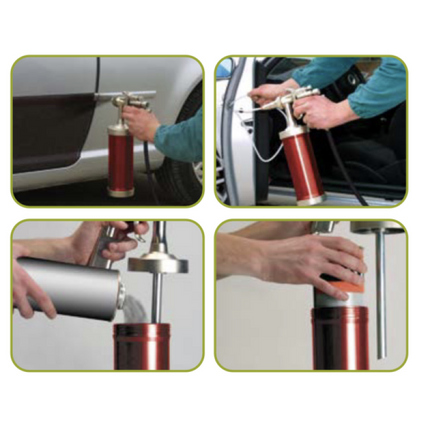 Professionelle NHOU® Spritzpistole mit integriertem Behälter