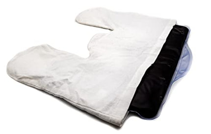 Moor pillow with cover · Neck pillow microwave with natural moor filling & cotton cover · specially shaped for neck & shoulder · pleasant warmth with moor pillow | distributed by axion