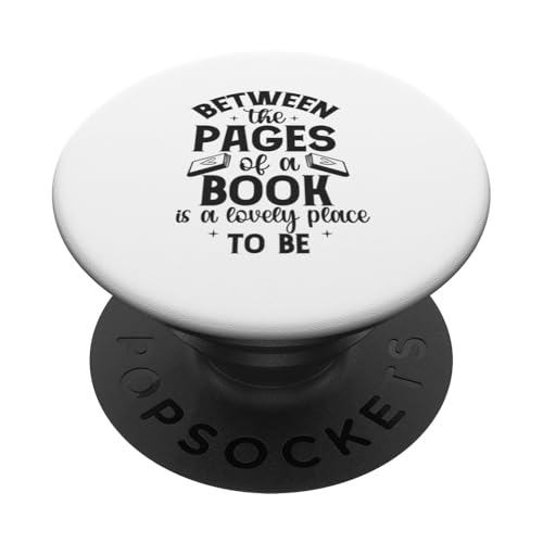 Zwischen den Seiten eines Buches ist ein herrlicher Ort, um Bücherwurm zu sein PopSockets mit austauschbarem PopGrip