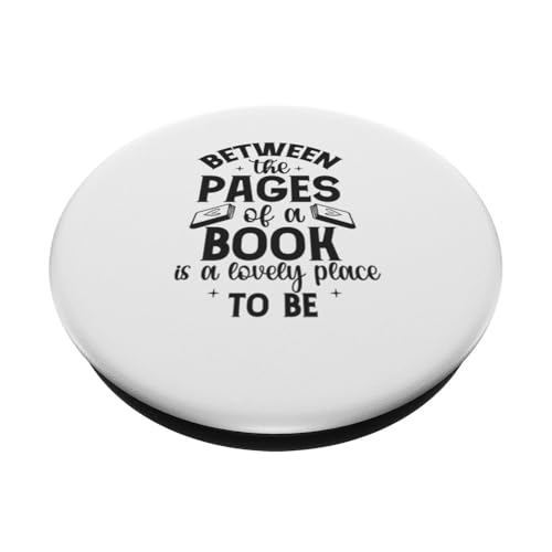 Zwischen den Seiten eines Buches ist ein herrlicher Ort, um Bücherwurm zu sein PopSockets mit austauschbarem PopGrip