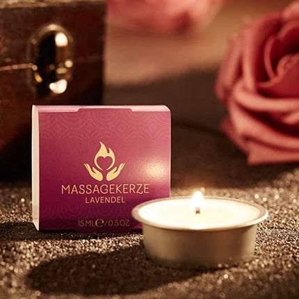 EIS massage candle with lavender scent | Relaxing aromatherapy | Gift for your partner | For sensual massages | Natural ingredients | 15 ml