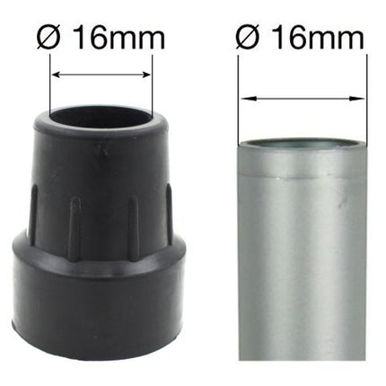 High-quality rubber bushings (2 pieces) - Choose size/color! (16mm, black)