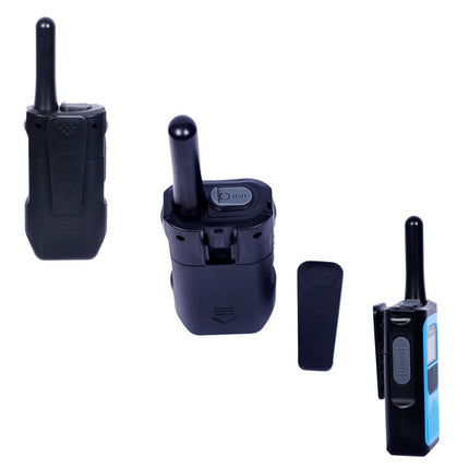 POFET 2 Pack Walkie Talkie Rechargeable with Li-ion Battery, Walkie Talkie Children Adults, Long Range Radio, VOX and Type C Charging Cable for Biking Camping Hiking