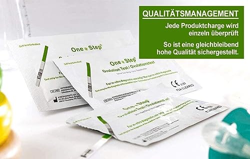 50 Stück One+Step Ovulationstest mit optimaler Sensitivität 20 miu/ml - Fruchtbarkeitstest für Frauen - Ovulationstests für Eisprung