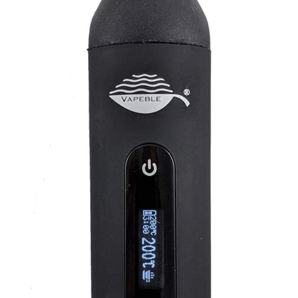 Vaporizer Vapeble Nebel - Vaporizer with glass mouthpiece, OLED display and stepless temperature control, makes super vape from resinous herbs