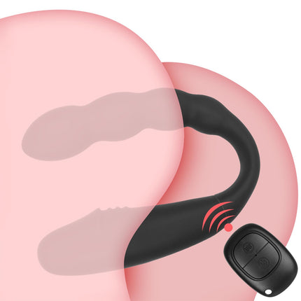 YcsLust Double Dildos Dildo Anal Vibrator Clitoris Stimulator G-spot Vagina Clitoris Anal Massage Wireless Control Dildo Double Headed Vibrators U-shaped Sex Toys for Women Lesbians, Couple