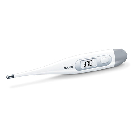 Beurer FT 09 digital and body thermometer, waterproof, LCD display with measuring range +/- 1 ºC, acoustic signal, without glass, color white