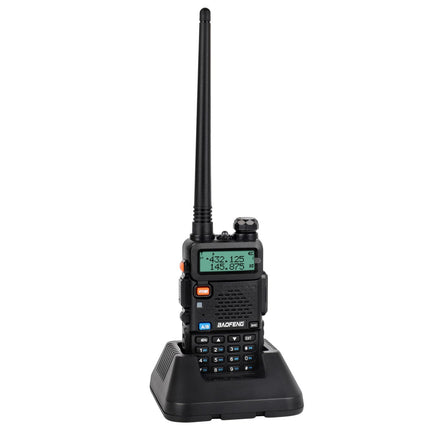 RKK Talkie Walkie License-Free PMR446 16 Channels Radio, Radio Range 1-5 km, CTCSS/DCS Walkie Talkie with Charging Station and Headset (2 Pieces)