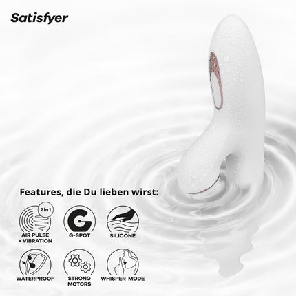 Satisfyer Pro G-Spot Rabbit | Clitoral suction cup with 11 intensity levels | G-spot massage with 10 vibration programs | Rechargeable vibrator | Waterproof (IPX7) sex toy for women