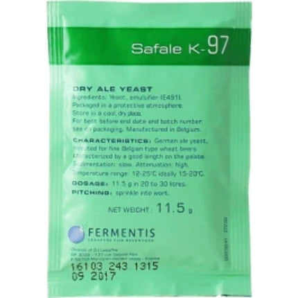 Fermentis Safale K-97 11.5 g dry brewer's yeast