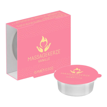 ICE massage candle with vanilla scent | Ideal for sensual couples massages | Natural nourishing ingredients | Contemplative candle experience | Gift for women and men | 15 ml