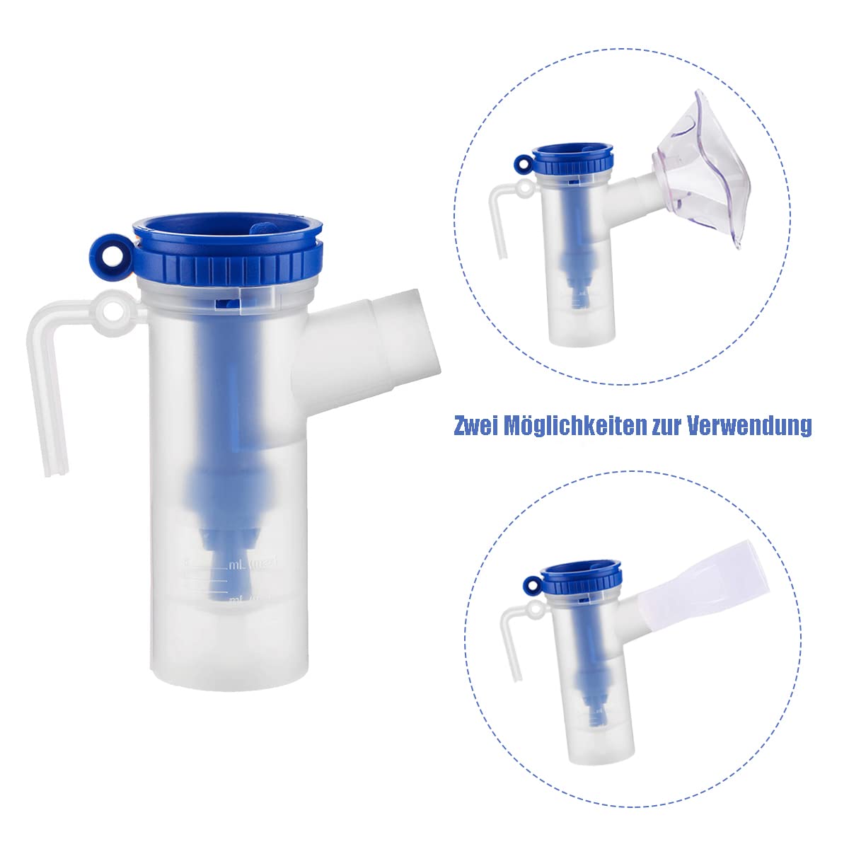 Zubehör für Inhaliergerät, Erwachsene Vernebler Luftschlauch Mundstück Filter, Geeignet für alle Arten von Vernebler Inhaliergerät.
