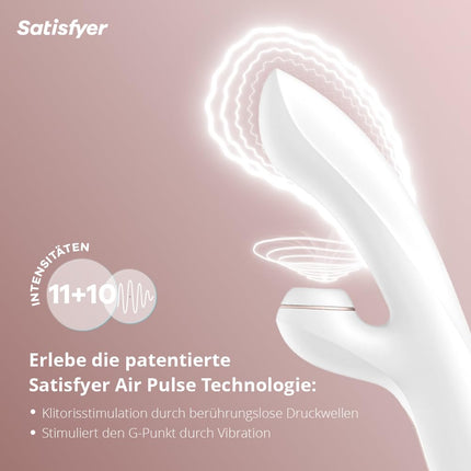 Satisfyer Pro G-Spot Rabbit | Clitoral suction cup with 11 intensity levels | G-spot massage with 10 vibration programs | Rechargeable vibrator | Waterproof (IPX7) sex toy for women