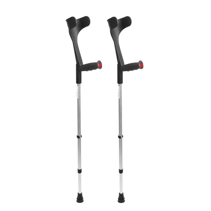 PEPE Mobility - Crutches for adults (x2 pieces), Forearm Crutches, Orthopedic Crutches Black - Made in Europe