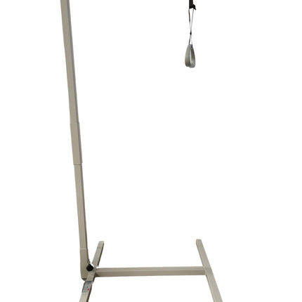Stock-Expert Mobile Freestanding Bed Gallows With Triangle Handle Standing Aid Bed Riser Standing Aid Made Of Painted Steel 3-Part Plug-In System Load Capacity Up To 100kg