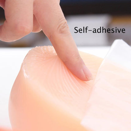 ELMIKA Self-adhesive Silicone Breast Forms Crossdresser Breasts False Breast Prostheses Transgender Cosplay Mastectomy Prosthesis, Cup D 1000g/Pair
