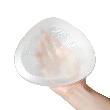 ONEFENG Mastectomy Silicone Prosthesis for Women, Triangle Breast Form Concave Prosthesis Silicone Breasts Bra Pad Enhancer Inserts Cup C (1 Piece)