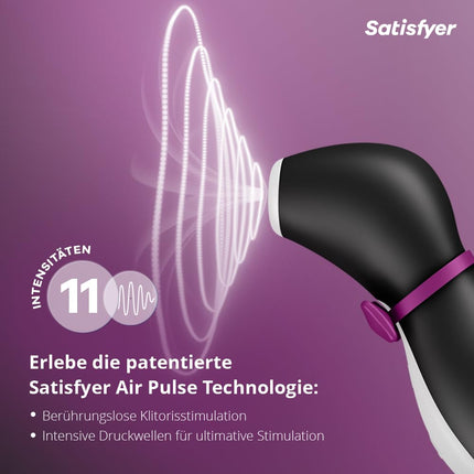 Satisfyer Pro Penguin Next Generation Pressure Wave Vibrator | Clitoral Sucker with 11 Vibration Modes | Rechargeable Vibrator | Erotic Sex Toy for Women | Waterproof (IPX7)