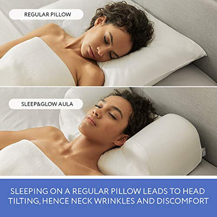 Sleep&Glow Anti-Aging Aula Pillow - Healthy sleep on your back - Helps with rehabilitation after facial aesthetics and plastic surgery