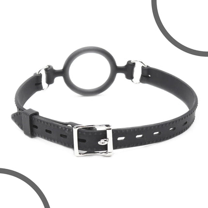 YUZHO Gagring gag sex sm large mouth spreader for sex ring gag, BDSM fetish mouth gag silicone O-ring mouth bondage sex toy adult play for men and women