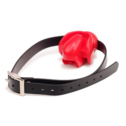Jomyu New BDSM Silicone Ball Gag Tongue Fixation with Ball Gag Adjustable Slave Fetish Sex Game Sex Toy for Couples Women Men Extreme (Black)