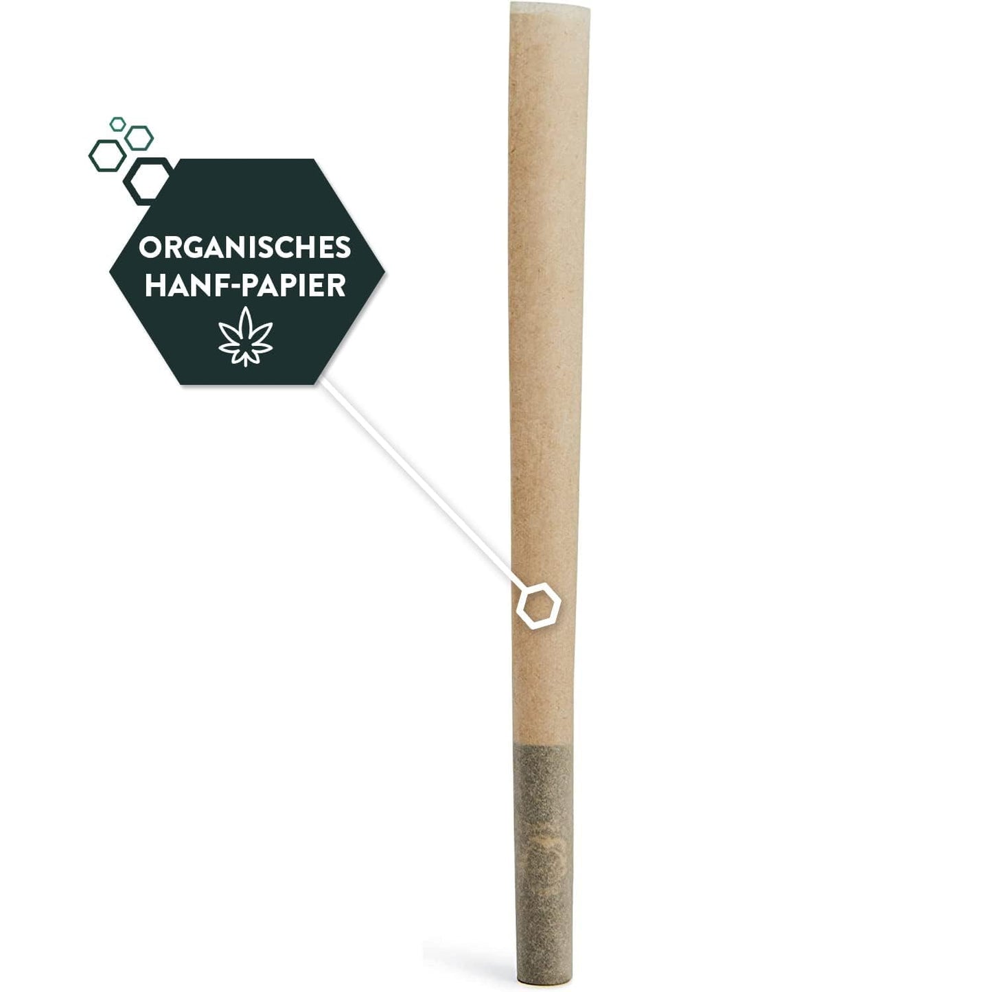 6x Granny's® new Organic Slim Long Papers aus Hanf | 108 x 45 mm | 36 Blatt ungebleicht | King Size | organic hemp