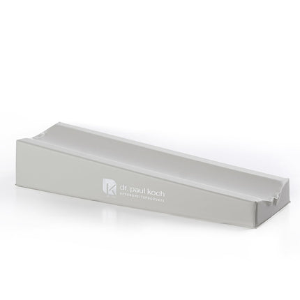 Dr. Paul Koch | Injection cushion 45x15cm | Foam padding | Washable PVC cover | Pre-shaped armrest | Ivory white | Made in Germany