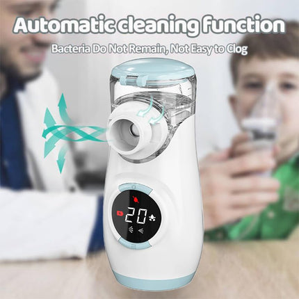 HITHINKMED Nebulizer for Adults and Children, Rechargeable Inhaler with Countdown Timer and Automatic Cleaning Function for Efficient Nebulization at Home and Travel