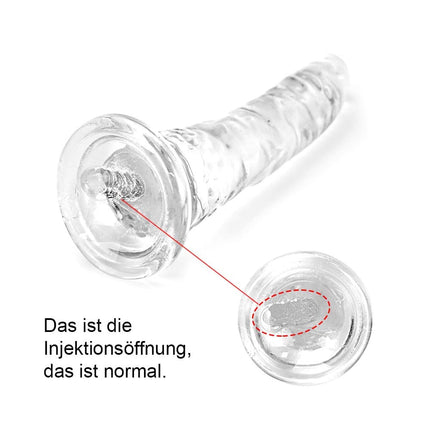 Clear Dildo Set with Suction Cup - Realistic Anal Dildos for Men in 3 Sizes (Small, Large, Giant) - Perfect for Beginners to Advanced Users