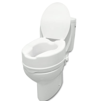 PEPE Mobility - Raised Toilet Seat with Lid 15cm, White
