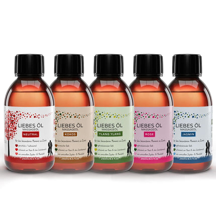 MakeLove Massage Oil - Sensual Love Oil for Partner Massages - Care Oil for Full Body Massages - Lubricating Oil - 250ml Neutral