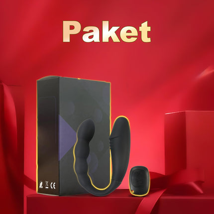 YcsLust Double Dildos Dildo Anal Vibrator Clitoris Stimulator G-spot Vagina Clitoris Anal Massage Wireless Control Dildo Double Headed Vibrators U-shaped Sex Toys for Women Lesbians, Couple
