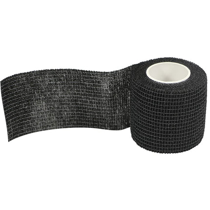 QiGui Self-adhesive Bandage 8 Rolls 5cm x 4.5m Bandage Material Plaster Roll Elastic Bandage Bandage Fixation Bandage Adhesive Bandage Self-adhesive for Sports and First Aid Vet Wrap Dog Horses (Black)