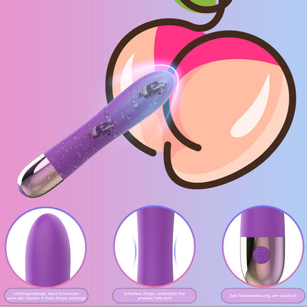 Silicone vibrators for her clitoris and G-spot with thrust function Quiet and strong 10 vibration modes Dildo anal plug anal vibrator prostate stimulator erotic sex toys for women couples extreme
