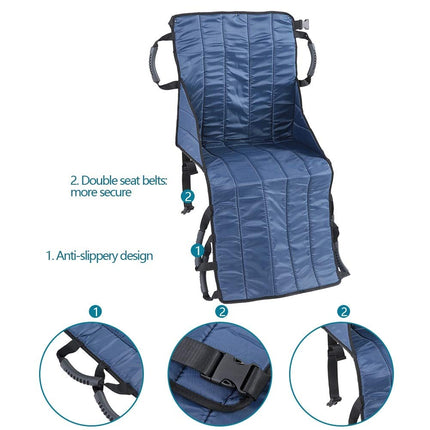DEWIN Patient Lifter, Patient Lifter Sling Transfer Seat Pad Medical Mobility Emergency Wheelchair Transport Belt