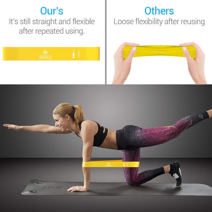 TechStone Resistance Bands Equipment for Men - (Set of 5) Sports Fitness and Women Resistance Bands Rubber Bands Bands Strength Training Booty Rubber Band for Home, Gym, Fitness Studio, Yoga & Pilates
