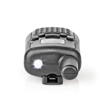 NEDIS Walkie-Talkie - Range 5 km - 8 Channels - 38 CTTS Codes (Subchannels) - Integrated Voice Activated Transmit (VOX) - Hands-free Use - LED Light - 2 Pack - Compact and Lightweight - Black