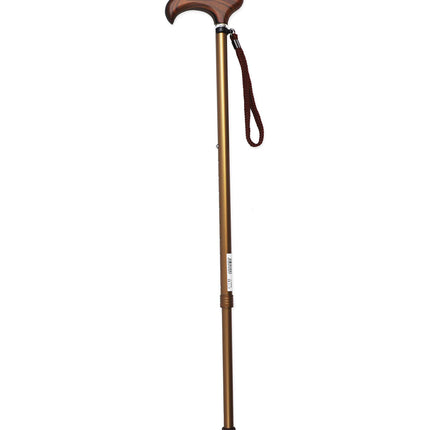 KMINA PRO - Walking Stick Wood Adjustable, Women, Walking Stick Men, Seniors, Height Adjustable, Elegant, Aluminum