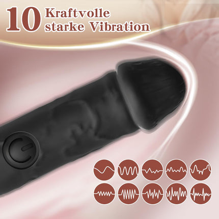 Vibrator Vibration for Women Sex Toys for Women Couples Mini Vibrator Sets for Women Clitoris Quiet - 10 Vibration Modes Strong Massage Stick Vibrators for G-spot and Clitoris Dildo Stimulator