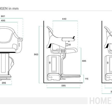 straight stairlift - up to 5m length - indoor use - the HomeGlide from Pflanz-Homelift