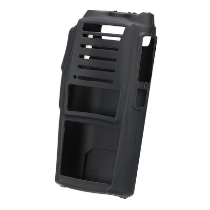 PATIKIL 2 Pack Two-Way Radio Holder Silicone Walkie Talkie Protective Covers Rubber Soft Case Black for PT-UV82 Radios