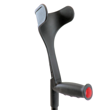 KMINA PRO - Carbon Crutches Foldable Black, Forearm Crutches, Adults, Lightweight Walking Aids, Foldable - Made in Europe