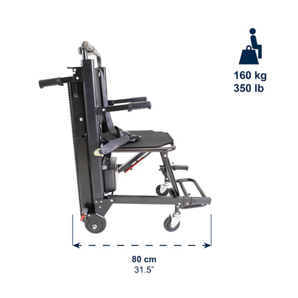 KMINA - Electric tracked stair climber, wheelchair users, stair climbing aid for seniors, stair lift, wheelchair