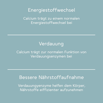 BitterLiebe Bitter Enzyme* Complex Capsules with 5 digestive enzymes - against flatulence - with papain, lactase, alpha-amylase, lipase, and protease - Monthly pack