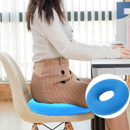 Donut Pillow, Hemorrhoid Seat Cushion, Seat Ring After Surgery Seat Cushion, Orthopedic, Decubitus Cushion, Portable Inflatable Seat Cushion with Pump for Hemorrhoids, Tailbone Pain, Wheelchairs, Pregnant Women