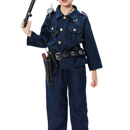 Tacobear Police Toys Kids Police Costume Accessories Police Handcuffs Police Badge Sunglasses Belt Walkie Talkie Police Baton Police Equipment for Kids Halloween Carnival