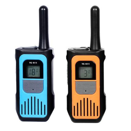 POFET 2 Pack Walkie Talkie Rechargeable with Li-ion Battery, Walkie Talkie Children Adults, Long Range Radio, VOX and Type C Charging Cable for Biking Camping Hiking