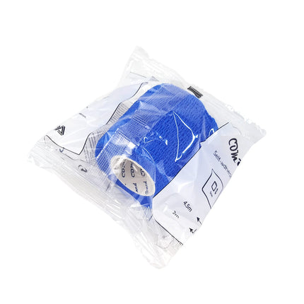 COMOmed self-adhesive bandage elastic bandage wrist bandage plaster roll Dog Bandages Animal Bandages Blue 5 cm X 6 bands