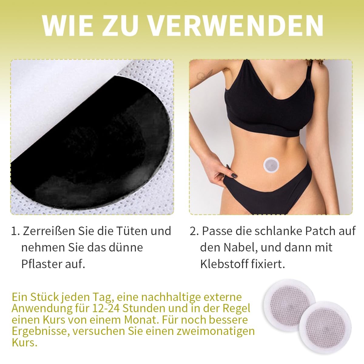 30 StüCk,Abnehmen Schnell Fettverbrenner,Natural Herbal Sticker,Navel Sticker,Slimming Patch,Abdominal Detox Abnehmen,Eimer Taille,Bauchfett Taille,Schnelles Abnehmen Nicht Reizend,Abnehmpflaster