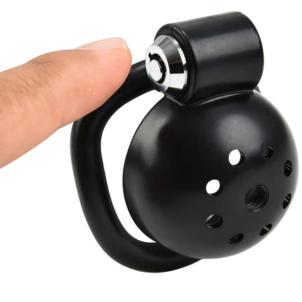 HXLXW Chastity Cage Male with 5 Cock Rings Press the lock design chastity cage man bondage extreme for men chastity penis cage extreme erotic chastity sex toy